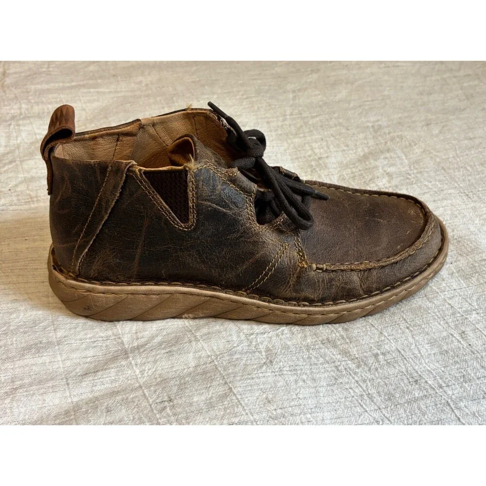 Tony Lama TLC505 Estancia Tan Chukka Boots Men’s 10 Distressed Leather
